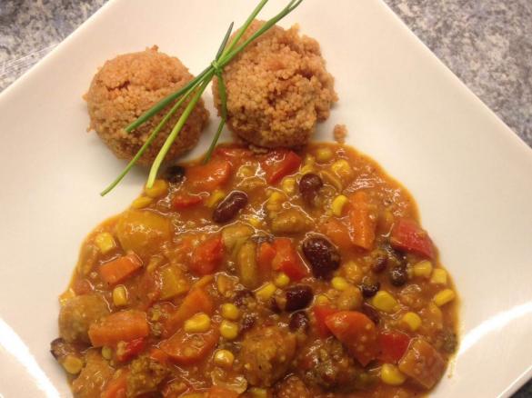 Afrikanischer Eintopf mit Couscous