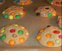 Smartie m&m Cookies