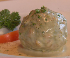 Käse-Spinat-Knödel mit Käsesoße, vorarlberger Originalrezept