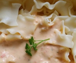 Feuerwehrnudeln für Kinder * Paprika * Frischkäse * Soße