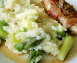 Spargelrisotto mit Mandeln