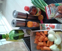 Rote Linsen mit Curry und Apfel