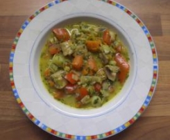 Vegan/ Lauchcurry mit Pilzen