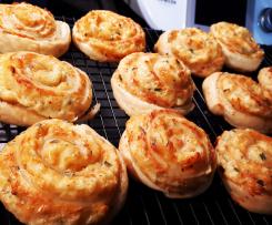 Käse-Blätterteig-Schnecken