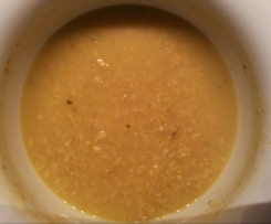 Haferschleimsuppe mit Curry - schnell, einfach, vegan, preiswert