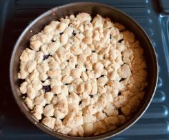 Streuselkuchen mit Kirschen