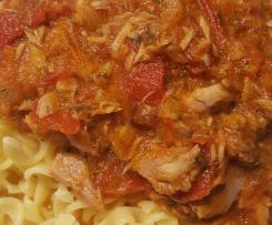 Thunfisch-Tomaten-Soße