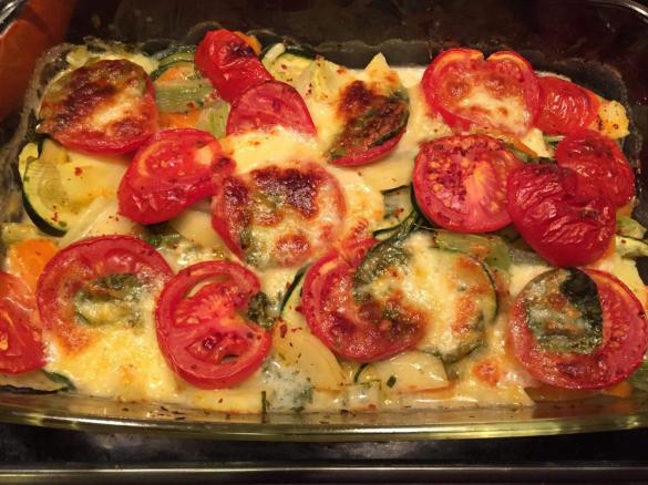 Leichter Gartenauflauf glutenfrei und eifrei