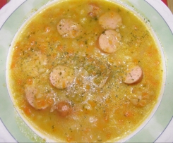 Kartoffelsuppe mit Wurst oder Speck (orig.)