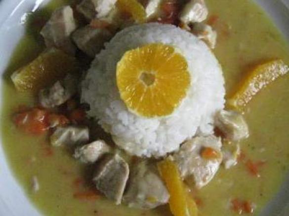 Putengeschnetzeltes mit Karotten-Orangen-Soße