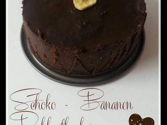 Bananen-Schoko Rohkostkuchen (ohne backen, Eifrei, vegan)
