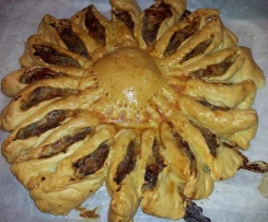 Variation von Hackfleischsonne