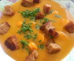 Kürbis-Kartoffel-Suppe