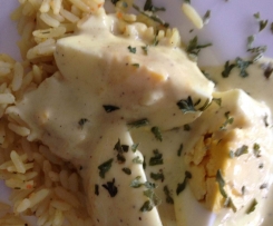 Eier in Curry-Sauce (Verwertung von Ostereier)