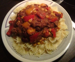 Gulasch nach Cowboyart