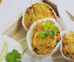 Schinkenmuffins mit Kräutern und Käse