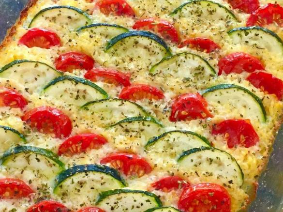 Fröhlicher Gemüse-Polenta Auflauf