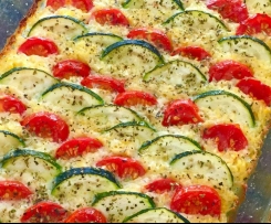 Fröhlicher Gemüse-Polenta Auflauf