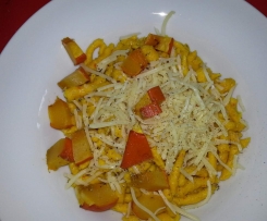 Kürbisspätzle mit Hartweizengrieß