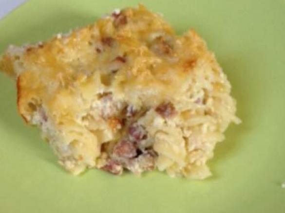Nudelauflauf Carbonara ruck-zuck