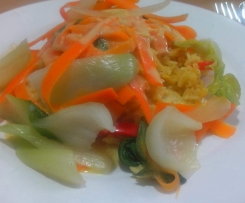 Thai-Curry mit Pak Choi und Banane