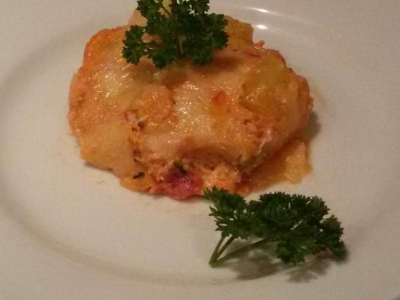 Kürbis-Kartoffel Auflauf