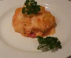 Kürbis-Kartoffel Auflauf