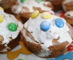 Joghurt-Schokostreusel-Muffins mit Smarties