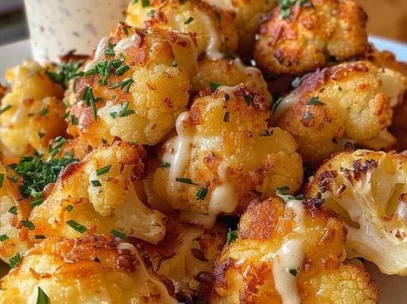 Gebackene, panierte Blumenkohlrössli à la Mama