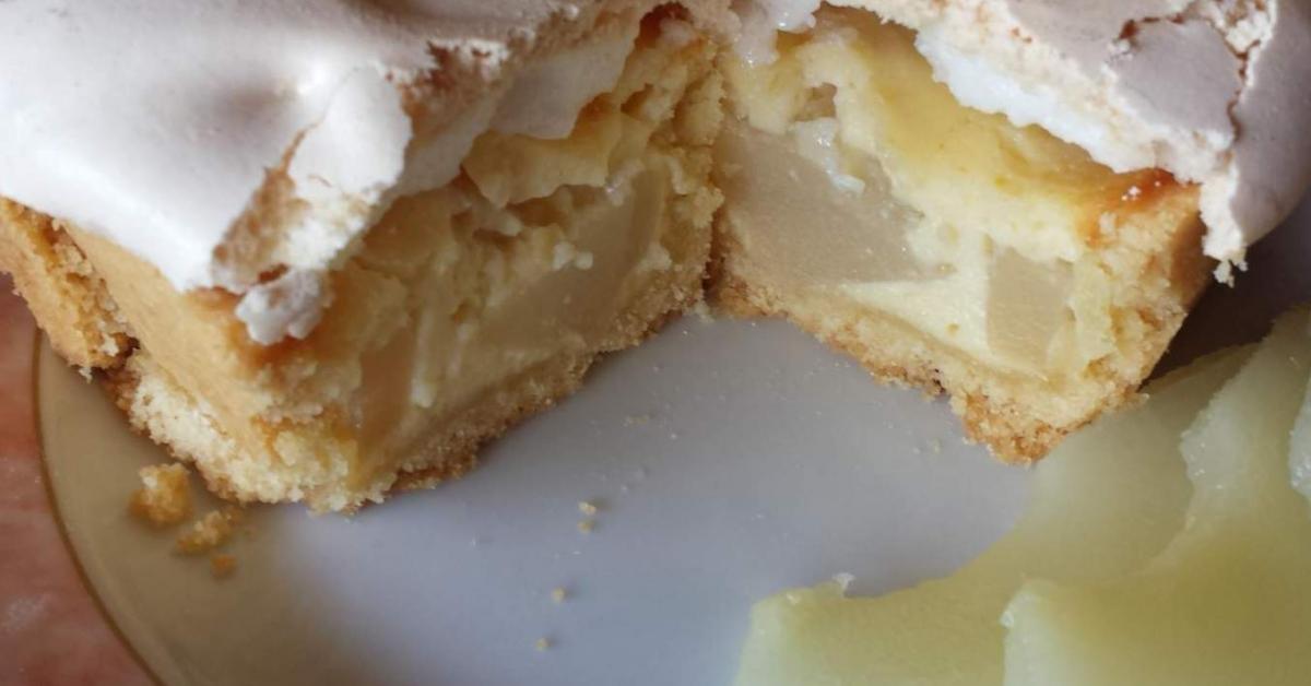 Birnen-Baiser-Käsekuchen in der 9er-Tchibo-Form von EdSchr. Ein ...