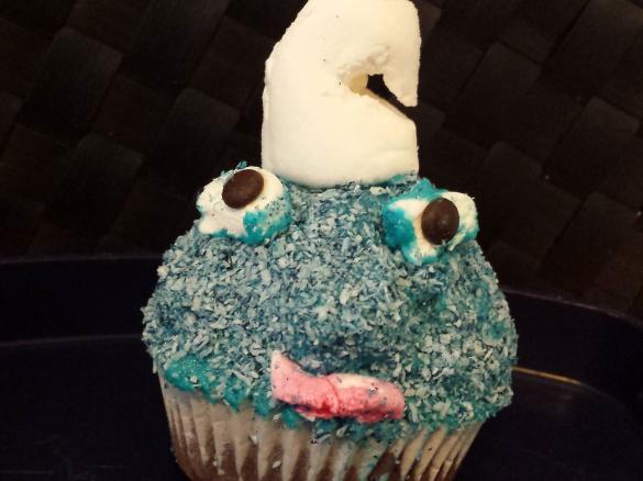 Schlumpf Cupcake