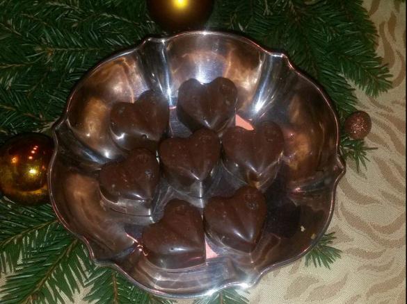 Karamell-Nougatpralinen mit Meersalz