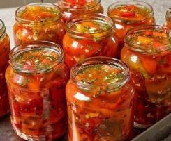 eingelegte Paprika mit Knoblauch a`la Mama