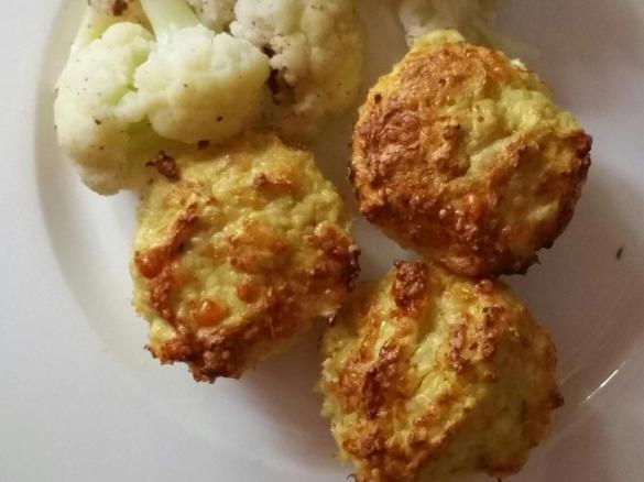 Hähnchenmuffins mit Blumenkohl Low Carb Variante von "Erika´s Hähnchenpuffer"