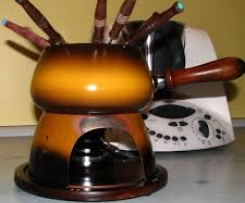 Fondue Raclette Bananen Curry Sosse