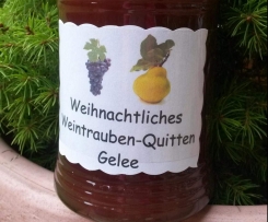 Weihnachtliches Weintrauben-Quittengelee