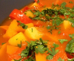 Hokkaido-Kartoffelgulasch vegan