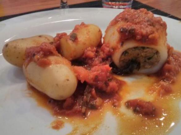 Gefüllte Calamari (Tintenfischtuben)