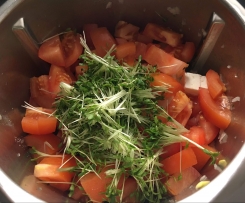 Kidneybohnensalat mit Feta und Meerrettichdressing 