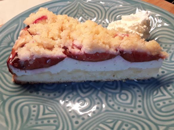 Zwetschgen-Quark-Kuchen mit Streuseln (Pflaumen,Aprikosen,Marillen m.Topfen)