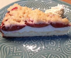 Zwetschgen-Quark-Kuchen mit Streuseln (Pflaumen,Aprikosen,Marillen m.Topfen)