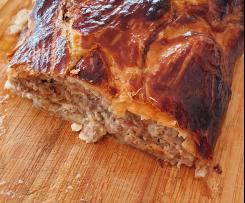 Hackbraten in Blätterteig