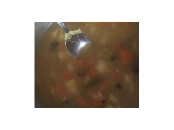 Frische Suppe mit Kartoffeln