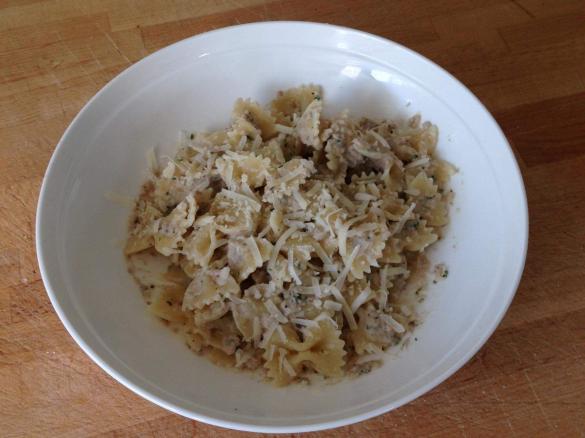 Thunfisch-Kapern Nudelsauce - Thunfischsauce