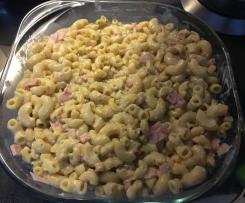 Schinkennudeln überbacken ohne Ei