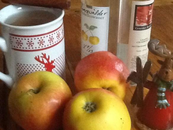 APFELPUNSCH AUS SELBSTGEM .APFELSAFT! FÛR DIE GROßEN ;)