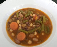 Bohneneintopf // Bohnen // Hülsenfrüchte a la "Zuppa traditionale" Vollwert Energie- u Eiweißlieferant! vegan