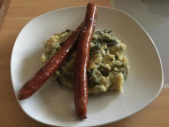 Kartoffelpüree mit Basilikum