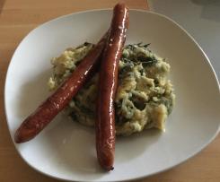 Kartoffelpüree mit Basilikum