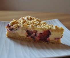 Zwetschgen Käsekuchen mit Streuseln